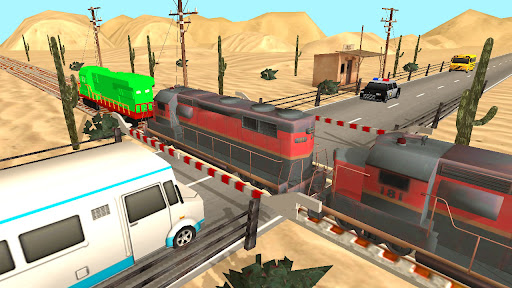 Train Road Crossy 3D Railroad Screen 3