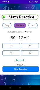 Math Practice : Quiz