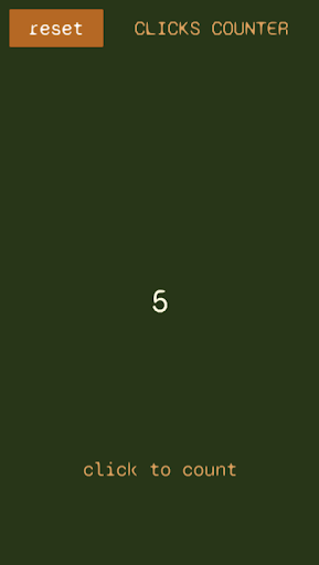 Android application Clicks Counter screenshort