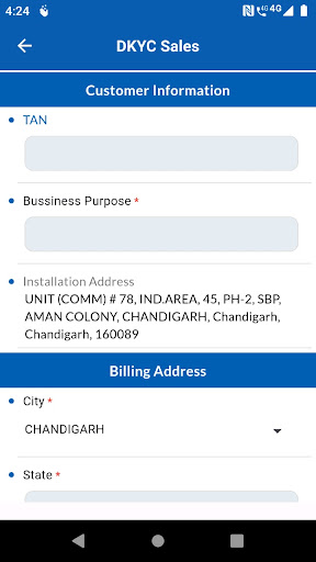 CORP DKYC Screen 2