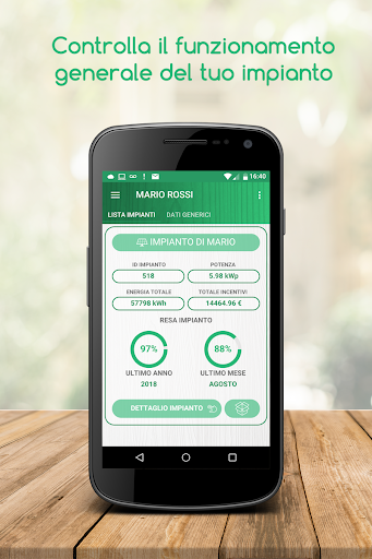 Android application easy - fotovoltaico screenshort