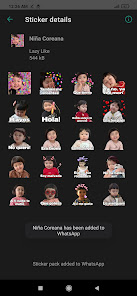 Screenshot 2 Stickers de la Niña Coreana An android