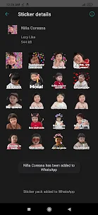 Stickers de la Niña Coreana An