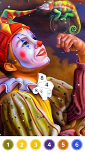 Clown Malbuch Farbspiel
