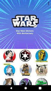 Star Wars Stickers: 40th Anniv