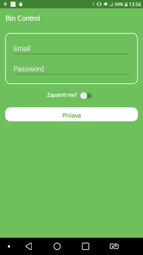 Android application BinControl screenshort