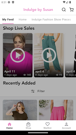 Android application Indulge by Susan screenshort