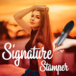 Cover Image of Download Signature Stamper: Auto Add Te  APK