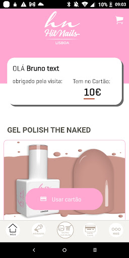 Android application HN HIT NAILS LISBOA screenshort