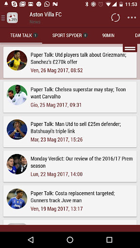 Android application 24h News for Aston Villa screenshort