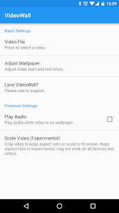VideoWall - Video Wallpaper Bildschirmfoto
