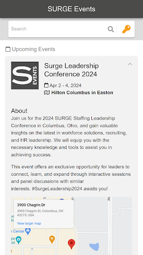 SURGE Events Screen 2