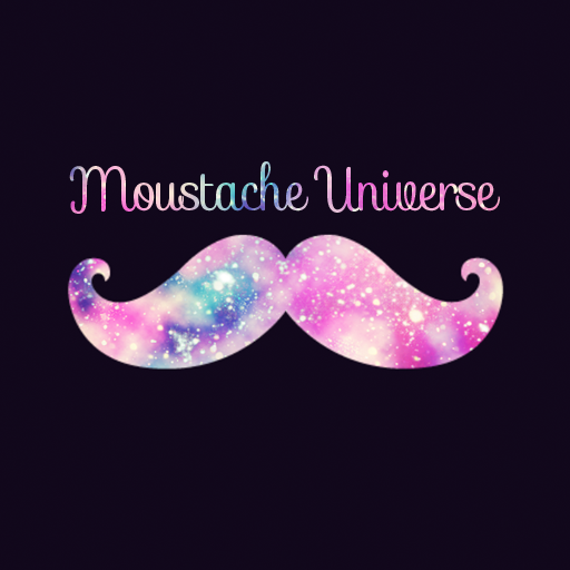 wallpaper-Moustache Universe- logo