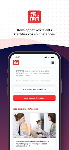 Android application myM2i by M2i Formation screenshort