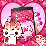 Pink Kitty Lovely Princess Theme icon
