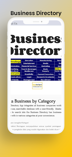 Android application Business Directory YellowPages screenshort