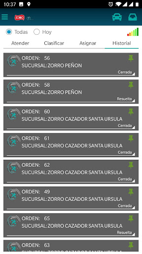 Android application LXTrack Zorro screenshort