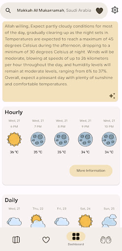 Sunnah in Weather Screen 2