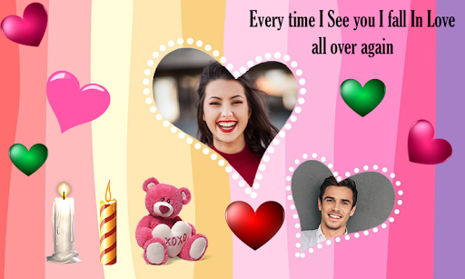 Android application Romantic Love Photo Editor screenshort