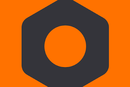 orange and black app store icon
