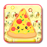 Tasty Cartoon Pizza Keyboard Theme icon