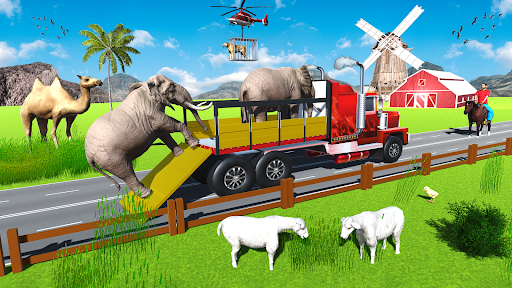 Android application Animal Cargo Transporter Truck screenshort
