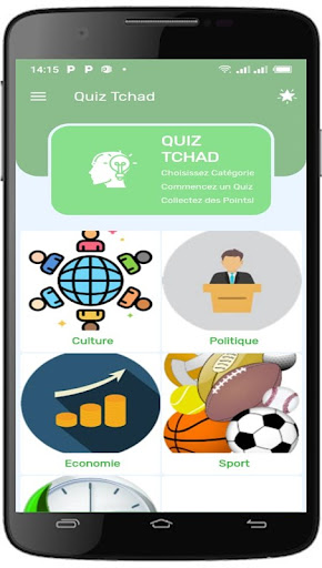 Android application Quiz Tchad screenshort