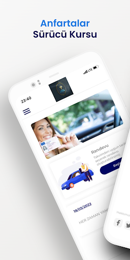 Android application Anafartalar Sürücü Kursları screenshort