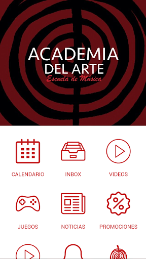 Android application Academia del arte screenshort