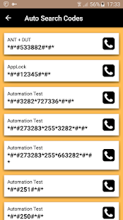 Mobile Secret Codes Screenshot