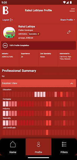 Android application Baysten screenshort