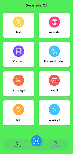 QR Generator & Scanner Screen 2