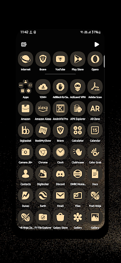 Screenshot of Golden Sand Icon Pack