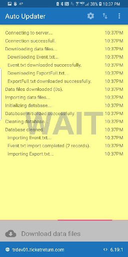 TicketReturn TR Scan Screen 3