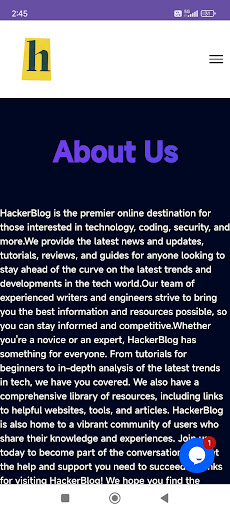 Hackerblog Screen 2
