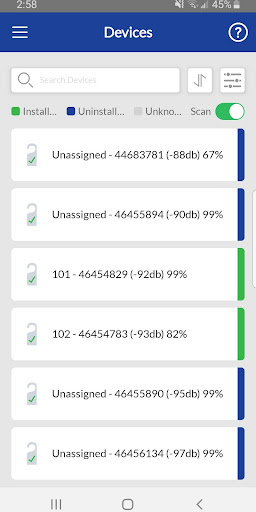 Android application DirectKey™ Toolkit screenshort