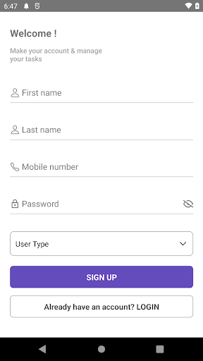 TaskManager Screen 3