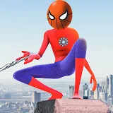 Amazing Stickman Spider: Rope Hero Crime War Game icon