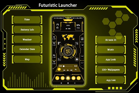 Futuristic Launcher - Lock App Unknown