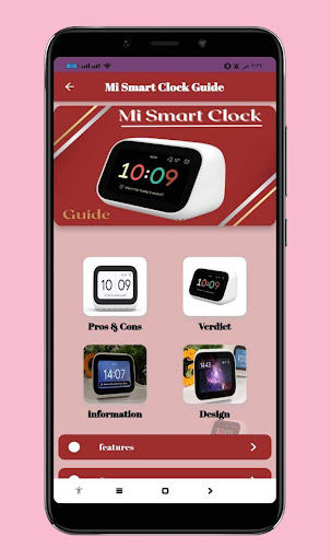 Android application Mi Smart Clock Guide screenshort