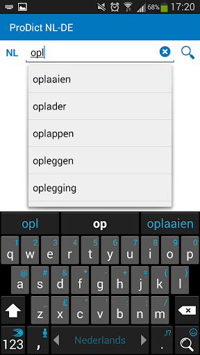 Android application Dutch - German dictionary screenshort