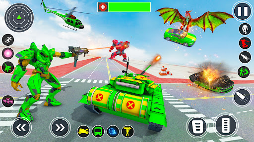 Army Dragon Robot Transform 3D Screen 2