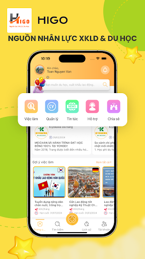 Android application HiGo - Du học và Việc làm screenshort