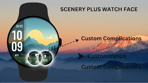 Scenery Plus Watch Face Screenshot 4 - AppWisp.com