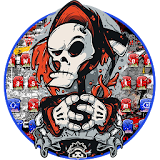 Skull Graffiti Keyboard Theme icon