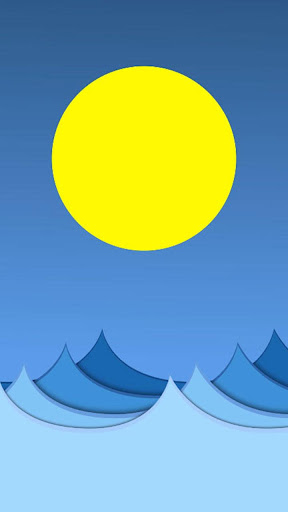 Android application paper sea live wallpaper screenshort
