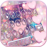 Rose Gold Heart Keyboard Theme icon