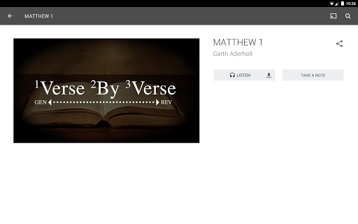 Screenshot of Thru the Bible Verse by Verse
