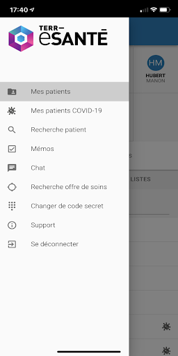 Terr-eSanté PRO App Screen 3