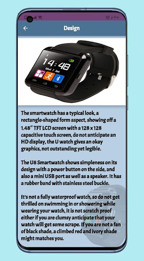 U8 smart watch guide Screen 3